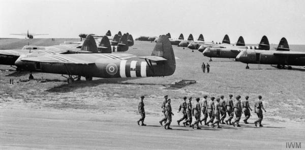 06 Horsa Gliders and Troops from the 6th Airborne Division at RAF Harwell prior to D Day 1944 IWM
