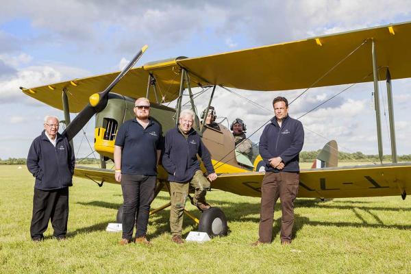 11 Finest Hour Team at Flywheel 2016 at Bicester Heritage 2 July 2016. Tommy Thompson far left