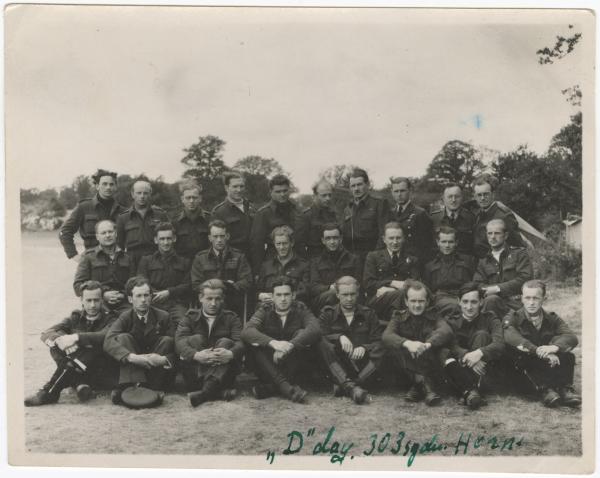 303 Sqn D Day SWK middle row far right